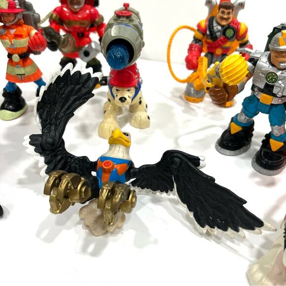 Fisher Price Rescue Heros Vintage Lot with Rescue Pets Accesories Backpacks etc - Picture 2 of 14